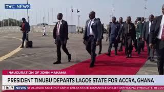 Tinubu Departs Lagos For John Mahama's Inauguration In Ghana