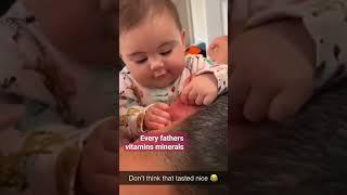 Father's real strength ️#sjirts #trending #viralbabyclips