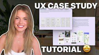 UX Case Study Tutorial | Build a junior UX case study with me | UX portfolio website