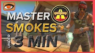 Master Overpass Smokes under 3 min | CS2 Guide