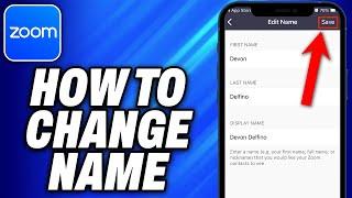 How To Change Name in Zoom Meeting Mobile (2024) - Easy Fix