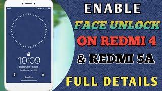 Redmi 4 / 5A Finally Enable Face unlock On Miui10 Stable Update | How to Enable It