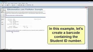 Create a Barcode in FileMaker Pro (7-14) using the IDAutomation Native Generator (Plug-In)