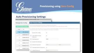 Grandstream Training  Using Zero Config on the UCM6100 series