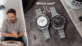 Which Omega Speedmaster? - White Vs Black, Sapphire Vs Hesalite?