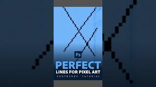 Create perfect lines for pixel art in Photoshop