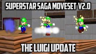 ⭐ Super Mario 64 PC Port - Superstar Saga Moveset v2.0! - The Luigi Update