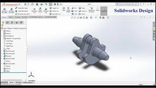 Crankshaft in Solidworks 2018