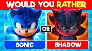 Would You Rather Sonic the Hedgehog 3 