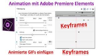 Apply animation with Adobe Premiere Elements / Animated GIF and edit with keyframes