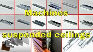 Machine for suspended ceilings:ceiling channel forming machine| furring channel roll forming machine