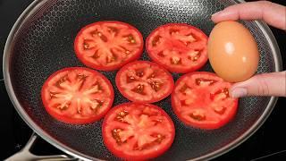 Just add eggs to tomatoes and broccoli! Quick breakfast in 5 minutes!