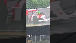 Hamilton driving Mclaren of Ayrton Senna - Interlagos 2024