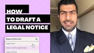 How to draft a legal notice V-LAWG