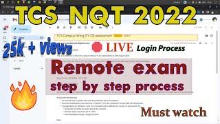 TCS NQT Remote Exam setup Login process 2022  | TCS NQT paper 2022 | TCS ion