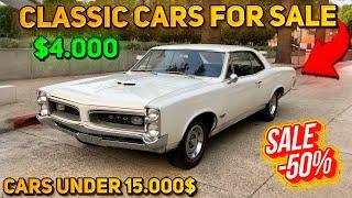 20 Flawless Classic Cars Under $15,000 Available on Craigslist Marketplace! Perfect Cars!