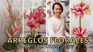 ARREGLOS FLORALES ELEGANTES ARTIFICIALES / DIY / ORJO'S HOME