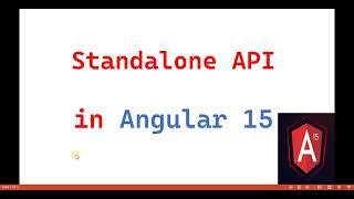 Standalone API in #angular15 | Routes in StandAlone Angular application