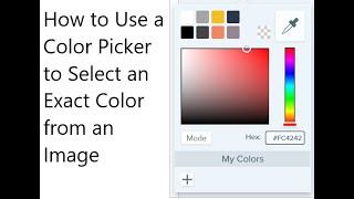 How to Use a Color Picker to Select an Exact Color from an Image