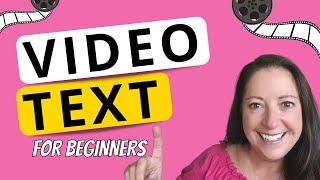 How to ADD TEXT to VIDEO Online - EASY!!