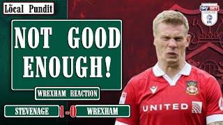 Not Good Enough! | Stevenage (1) v (0) Wrexham AFC | EFL League One | Match Day #9