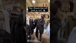 TOP 5 BRANDS FOR WINTER JACKET|| Winters in Canada️ #lifeincanada #internationalstudents