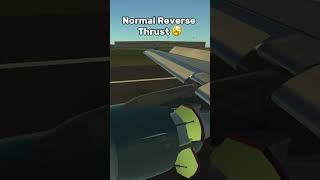 Normal Vs Target Reverse Thrust #shorts #infiniteflight