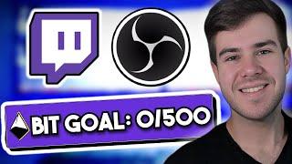 How To Add a Twitch Bit Goal  (For Beginners)