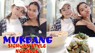 MUKBANG SICHUAN STYLE NOODLES with my friend II JHEAN SORIANO