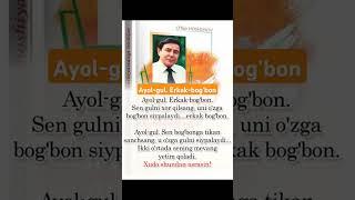 Ayol-gul. Erkak bog'bon. #intizom #iqtiboslar #kitob #aqlligaplar ##maslahat