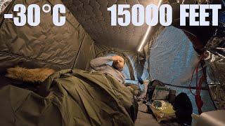 They Said It Was Impossible! Rooftop Camping in -30°C at 15,500 Feet At Komik | DCV Expeditions