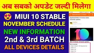 Miui 10 Stable Update New Schedule for Second & third batch | Redmi note 4, Redmi 4/4A, Redmi 5/5A