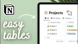 How to create Tables in Notion | Step-by-Step Full Guide (2024)