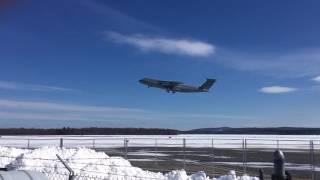 C-5 galaxy last takeoff for aircraft 70-0456 as it is being retired to the boneyard.