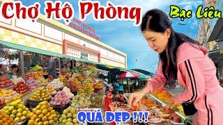 Quá Đẹp Gái CHỢ HỘ PHÒNG, BẠC LIÊU - Khu Chợ Mới Rộng Lớn Hết Hồn, Nhiều Bánh Trái Thơm Ngon | KPVL