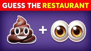 Guess the Fast Food Restaurant by Emoji?  Emoji Quiz | Monkey Quiz