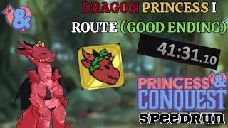 Princess & Conquest Speedrun: Dragon Princess I Route - Good Ending in 41 Minutes!