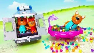 Three cats - Toy cartoon for kids! Cartoons about toys for the youngest children 2019