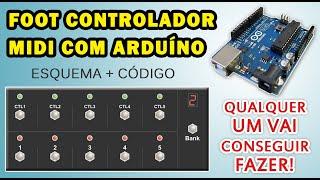 Foot Controlador MIDI com Arduíno