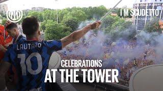 INTER CELEBRATIONS AT THE SAN SIRO TOWER! 1️⃣9️⃣#IMScudetto