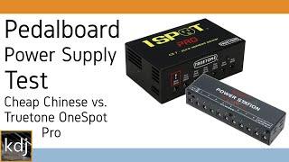 Pedalboard Power Supply Test - Cheap Chinese vs. Truetone OneSpot Pro (Power Line 6 HX Stomp)