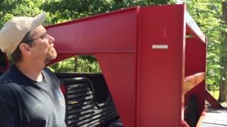 Homemade gooseneck equipment trailer