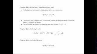 Probit and Logit Models