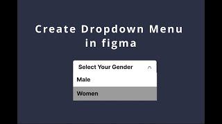 #figma #figmatutorial #uidesign #uiux  How to Create a DROP&DOWN MENU in Figma (live Tutorial)