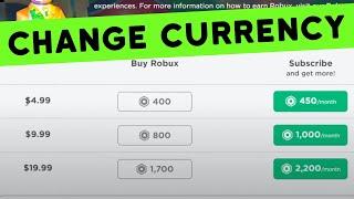  How to Change Currency on Roblox (Step by Step) *New Method*