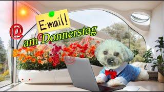 Eine Email für dich am Donnerstag  und liebe Grüße von mir 