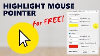 How to Highlight Mouse Pointer on Windows 10 and Windows 11