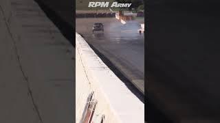 Nissan 240sx CRASH Import Face Off #240sx #crash #savage #dragracing