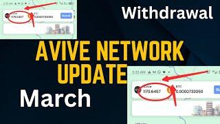 AVIVE NETWORK UPDATE WITHDRAWAL BEGINS DO THIS FAST SO YOUR COINS WILL NOT BE REDUCED FEW DAYS LEFT