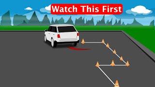 How to Park Using Cones – Step-by-Step #parallelparking